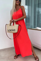 Myriam | Maxi Dress Solid Backless with Straps