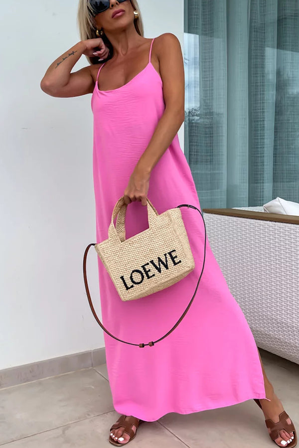 Myriam | Maxi Dress Solid Backless with Straps