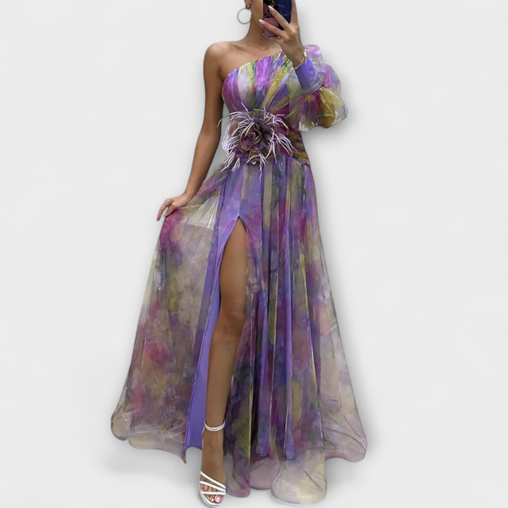 Mandy | Asymmetric Amelie Maxi Dress - Novaesta