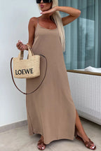 Myriam | Maxi Dress Solid Backless with Straps