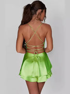 Alizée | Solid Backless Strappy Dress - Novaesta