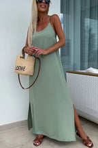 Myriam | Maxi Dress Solid Backless with Straps