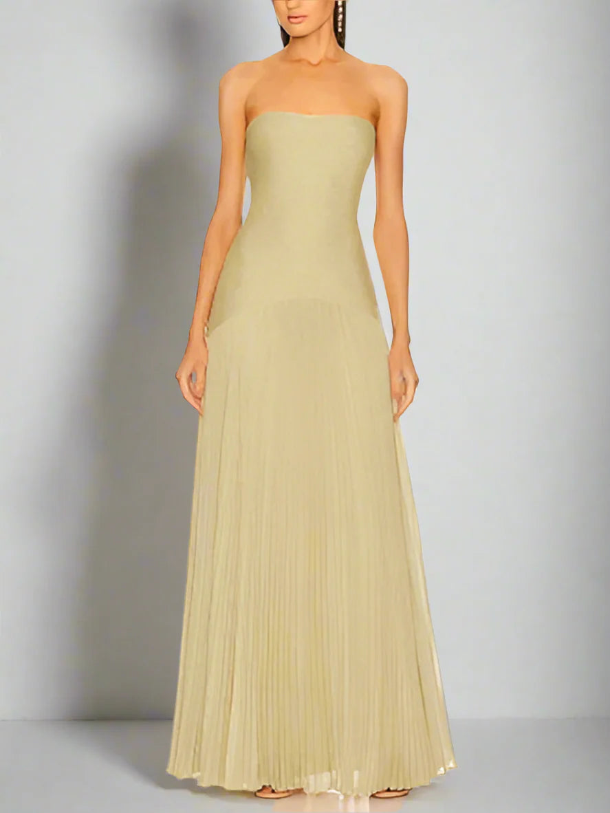 Malia | Draped Dress & Airy Elegance - Novaesta