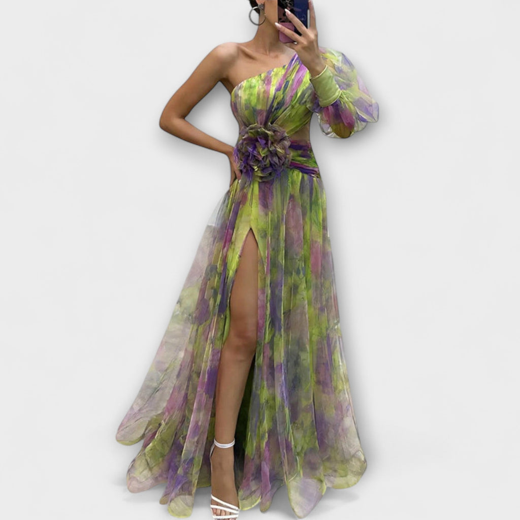 Mandy | Asymmetric Amelie Maxi Dress - Novaesta