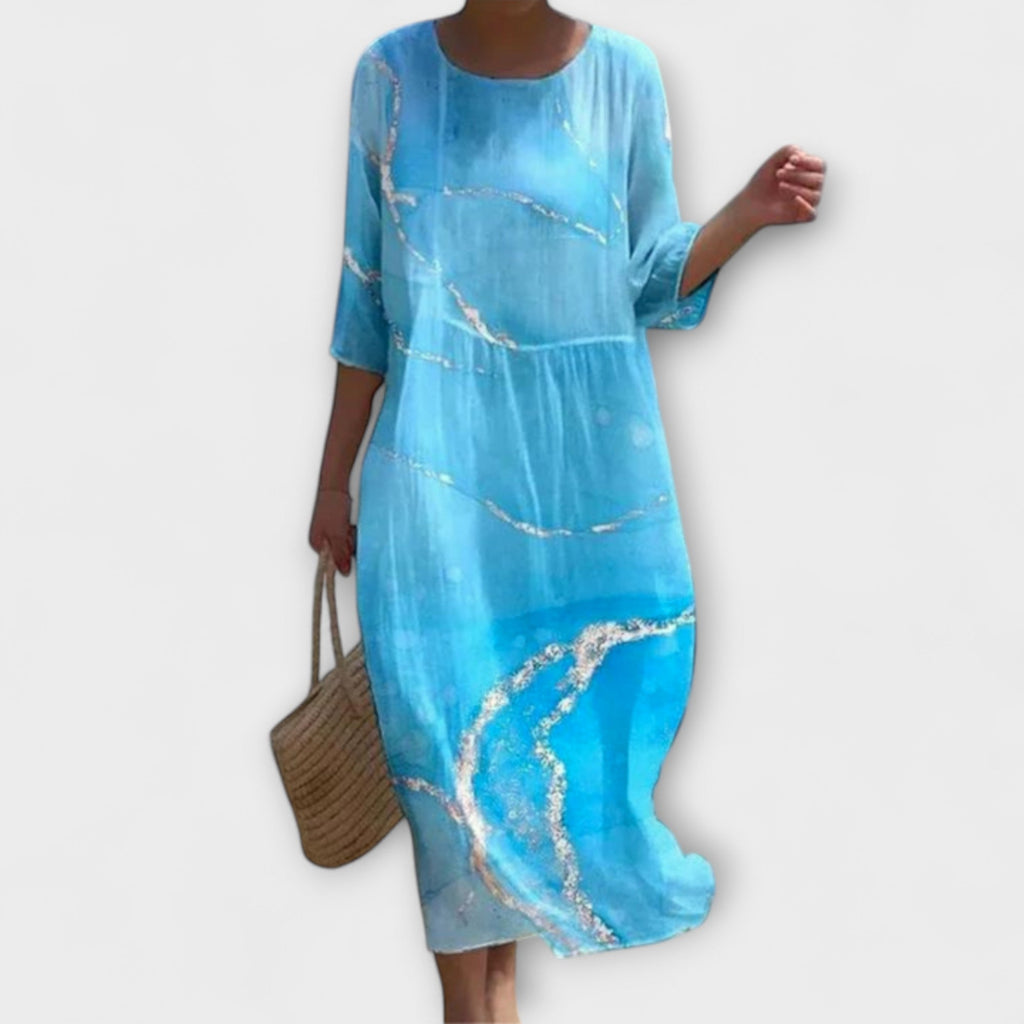 Chloe - Stylish Floral Maxi Dress - Novaesta