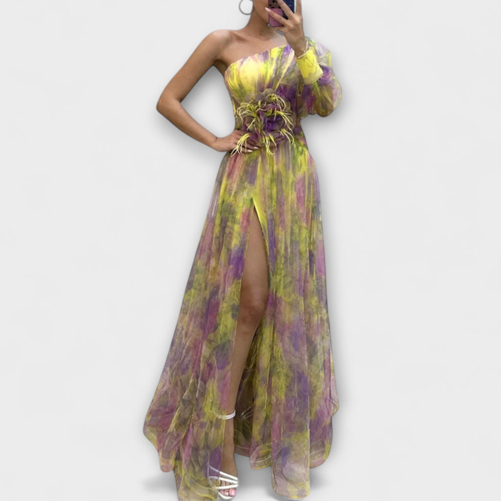 Mandy | Asymmetric Amelie Maxi Dress - Novaesta