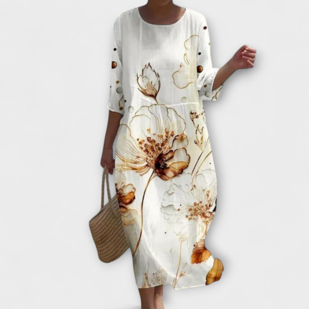 Chloe - Stylish Floral Maxi Dress - Novaesta