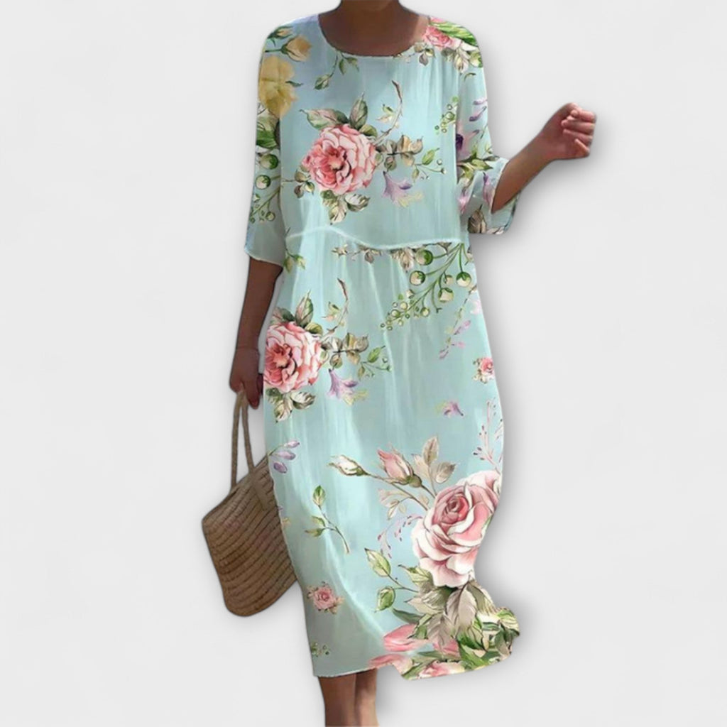 Chloe - Stylish Floral Maxi Dress - Novaesta
