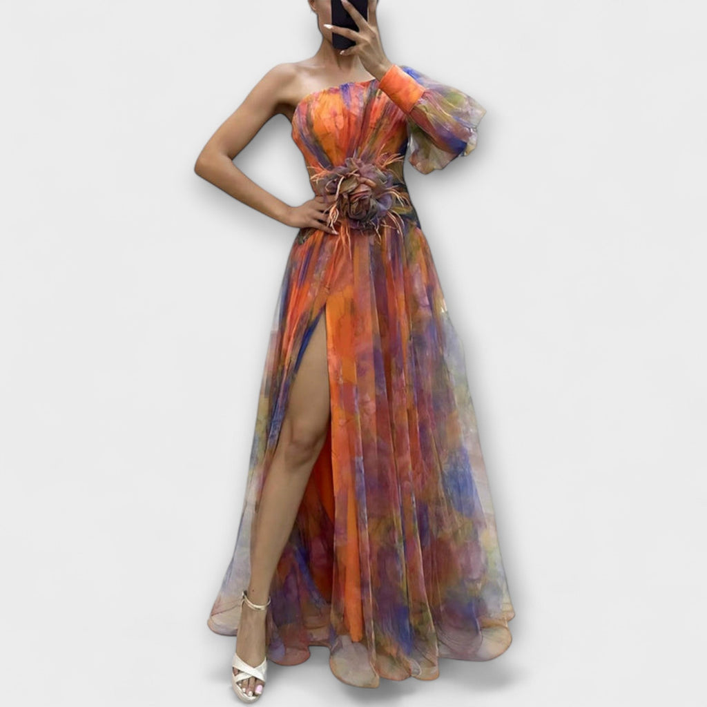 Mandy | Asymmetric Amelie Maxi Dress - Novaesta