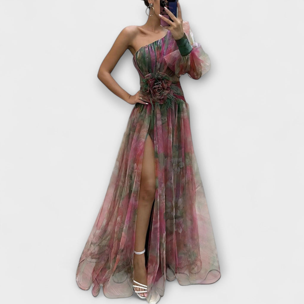 Mandy | Asymmetric Amelie Maxi Dress - Novaesta