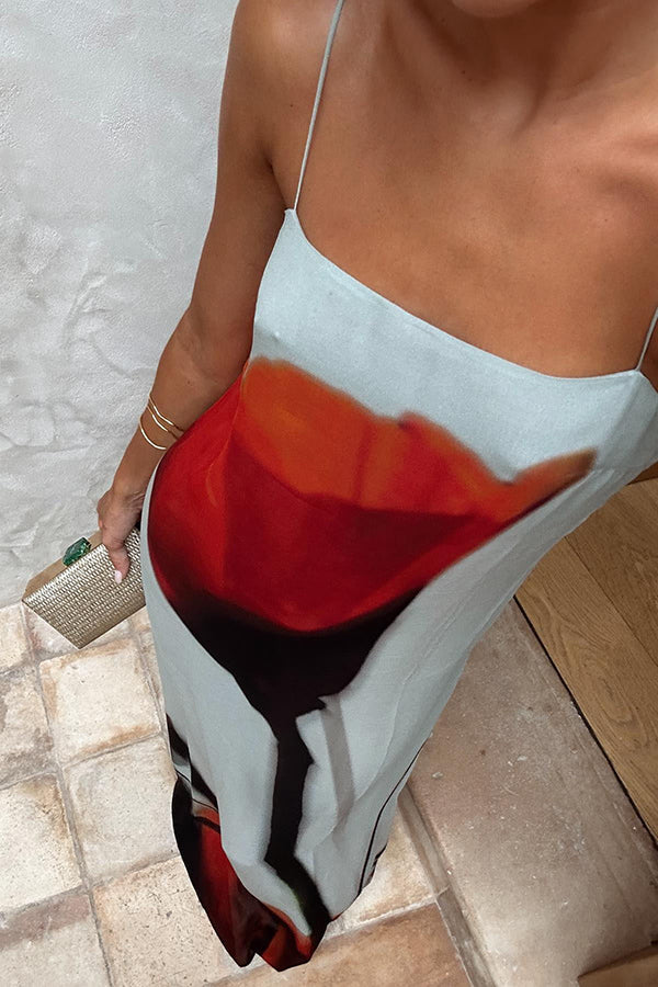 Lilou | Abstract Tulip Maxi Dress - Novaesta