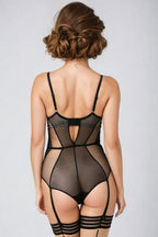 Adeline Black Lace Bodysuit