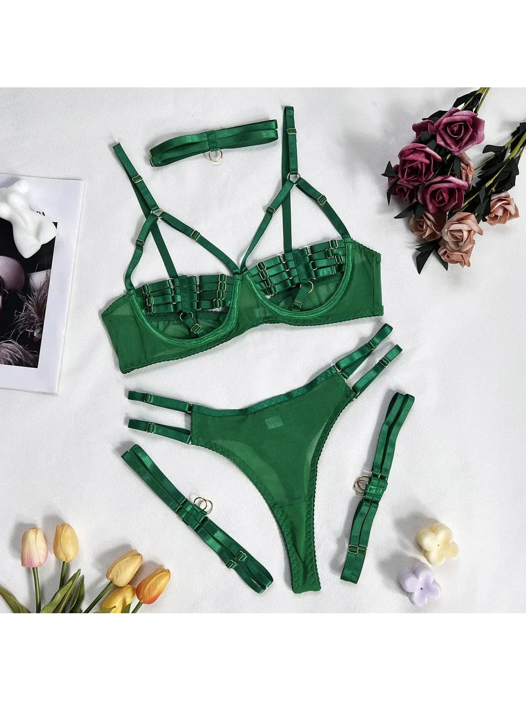 Amanda | 4-Piece Lingerie Set - Novaesta