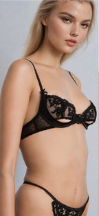 Bordelle Lace Underwire Bra and G-string Set