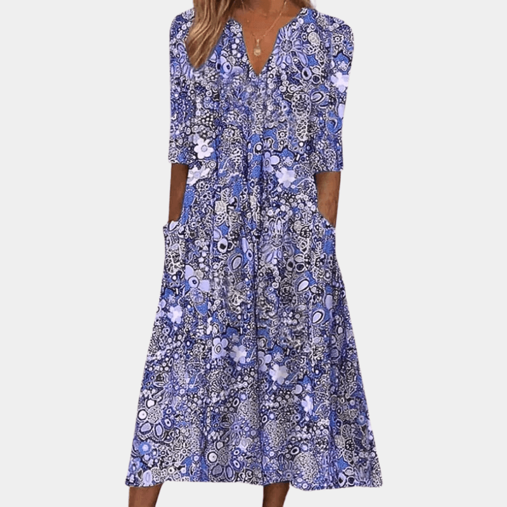 Lucy - Stylish Floral Dress - Novaesta