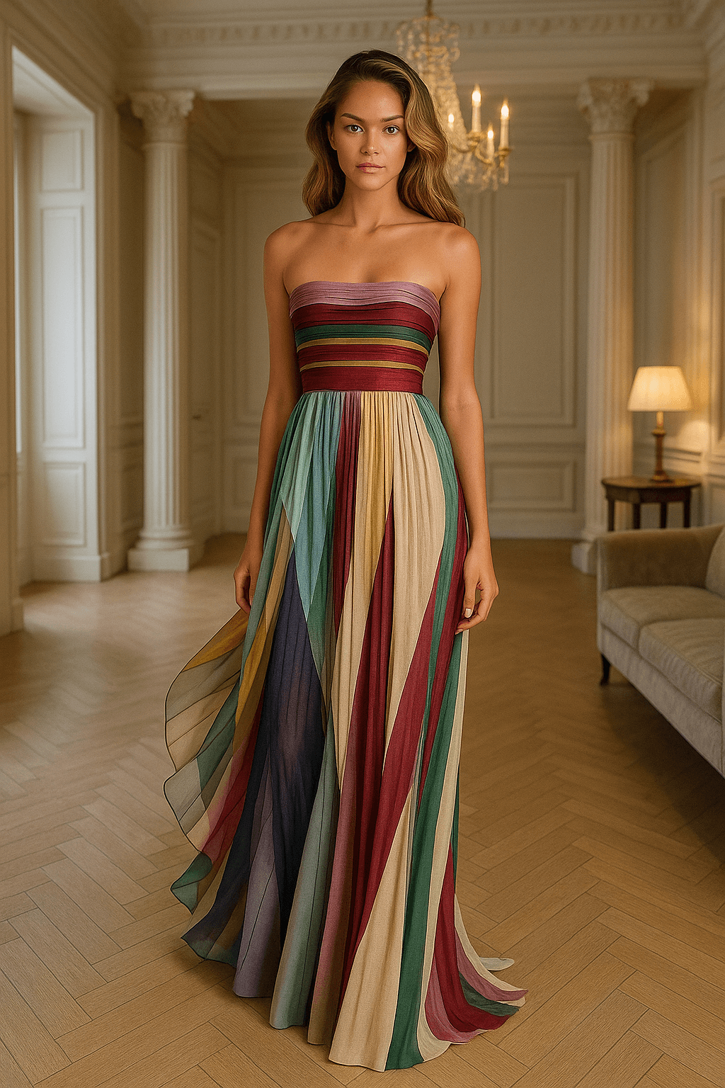 Flora | Colourful Maxi Dress - Novaesta