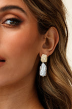 Baroque Pearl Earrings from Antigua Gold