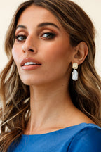 Baroque Pearl Earrings from Antigua Gold