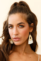 Natural Koko Woven Straw Earrings