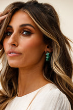 Jasmine Raw Jade Stone Earrings