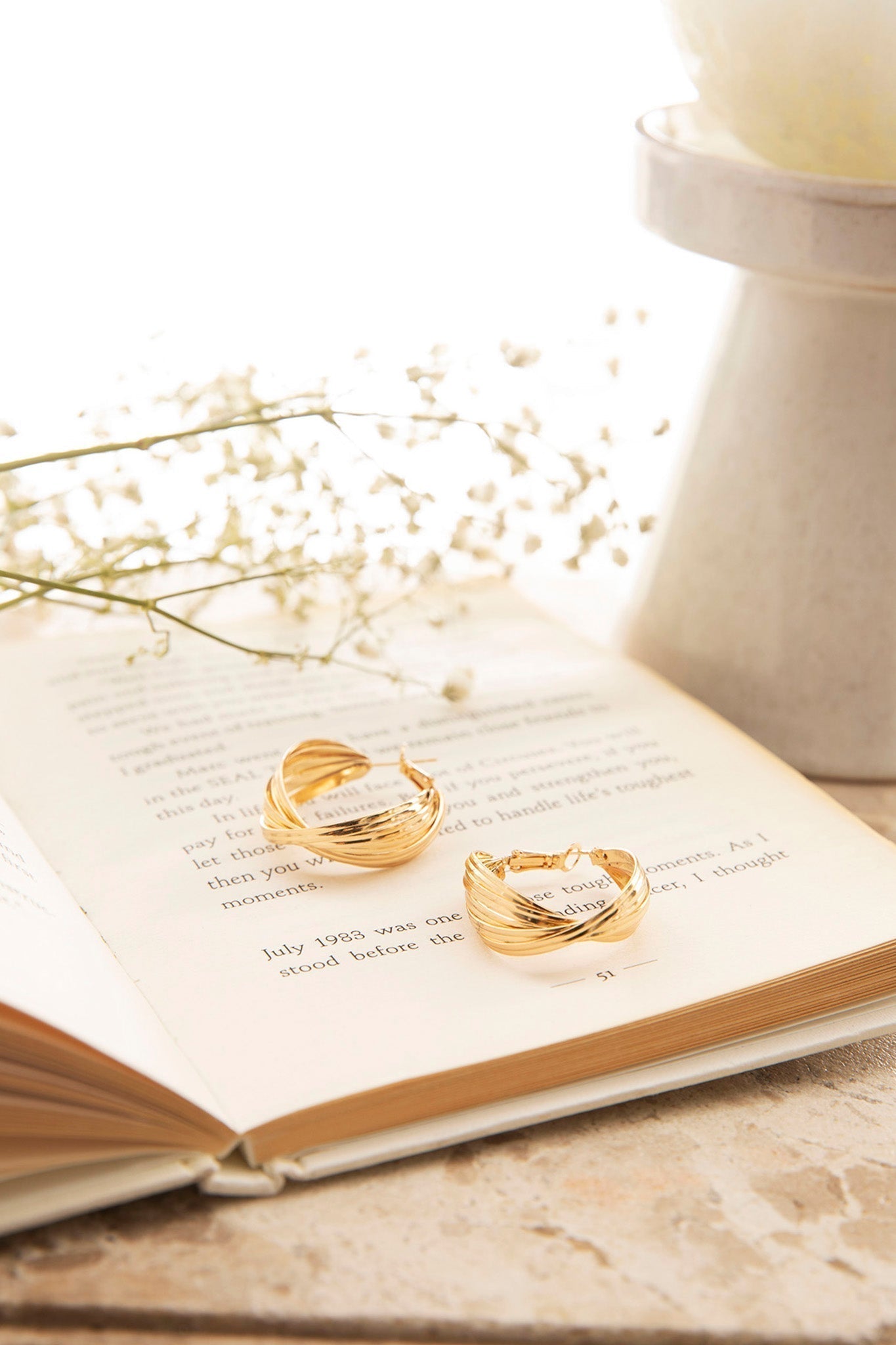 Celia Gold Hoop Earrings