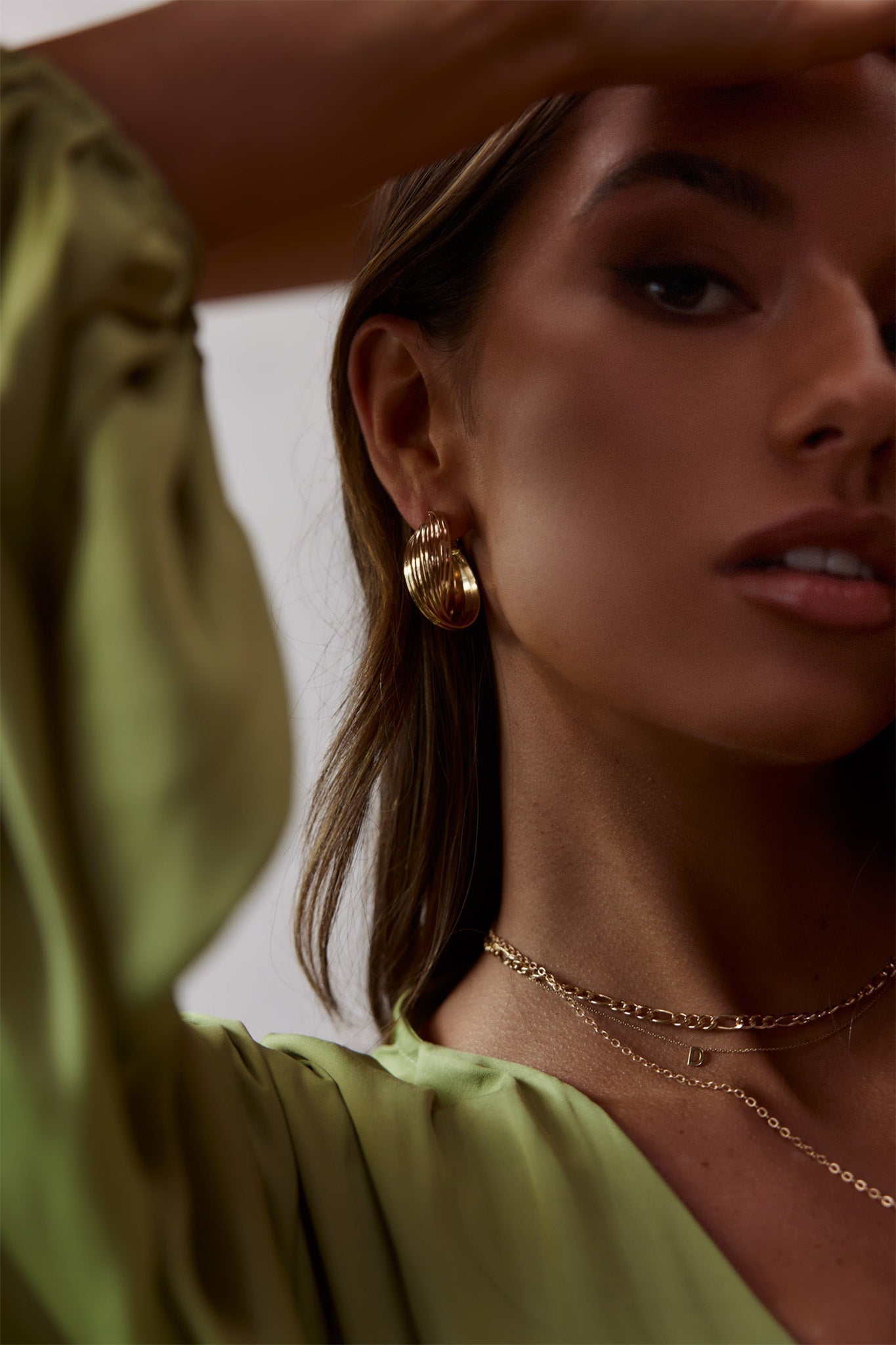 Celia Gold Hoop Earrings