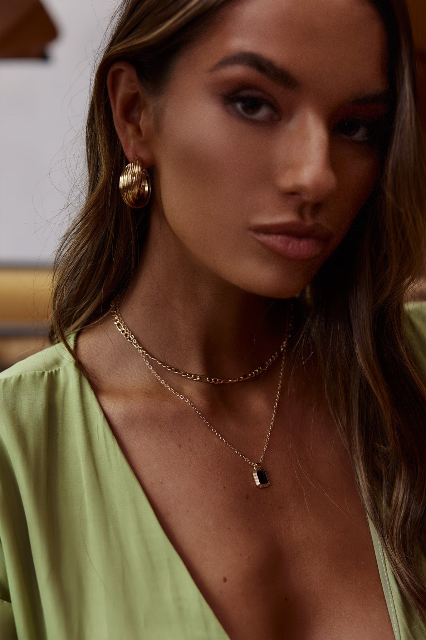 Celia Gold Hoop Earrings