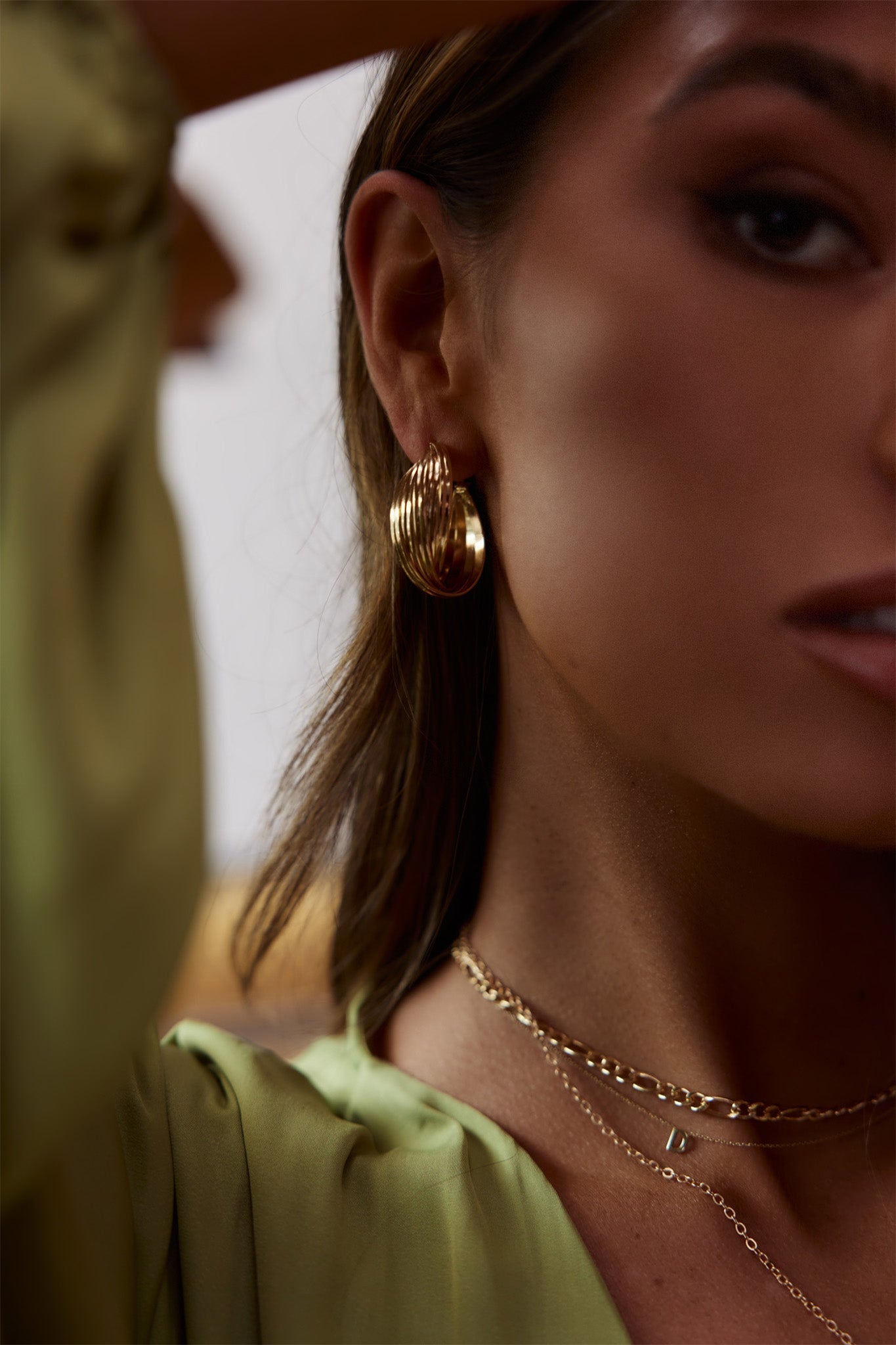 Celia Gold Hoop Earrings