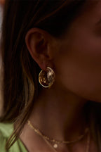 Celia Gold Hoop Earrings