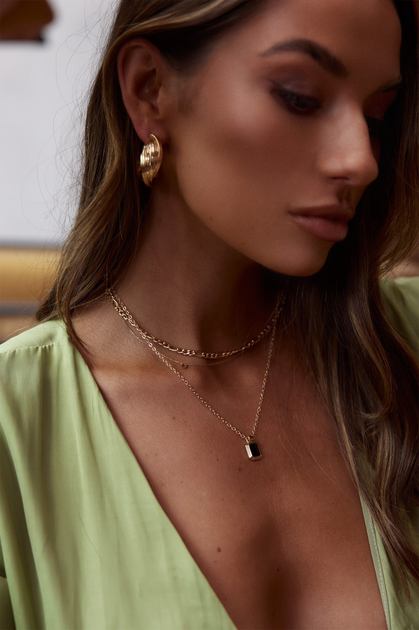 Celia Gold Hoop Earrings