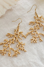 Orli Design Coral Gold Earrings