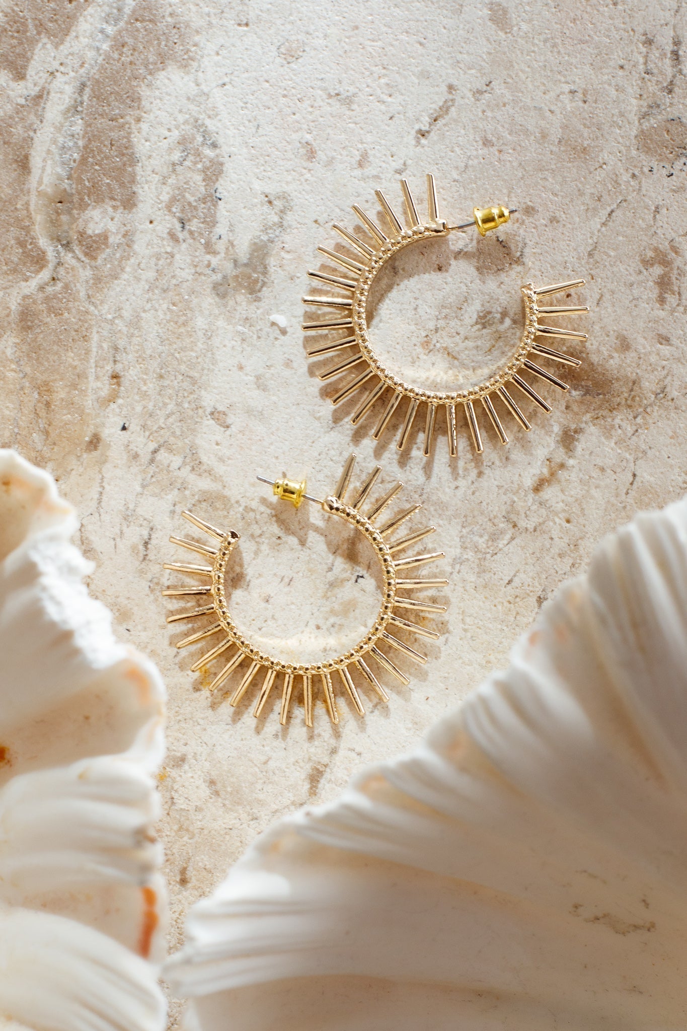 Starshine Sun Gold Earrings