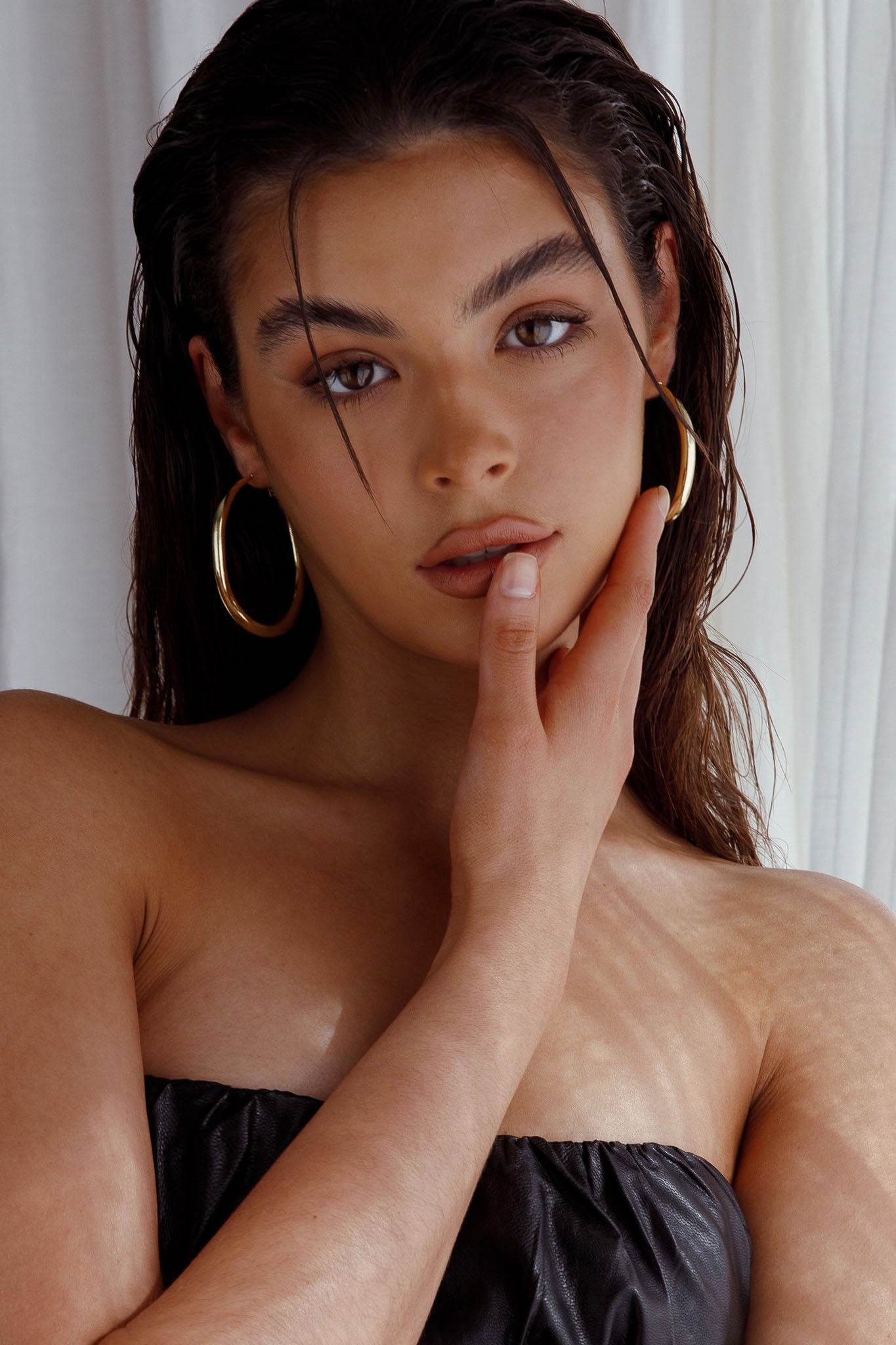 Hailey Large Gold Hoop Earrings