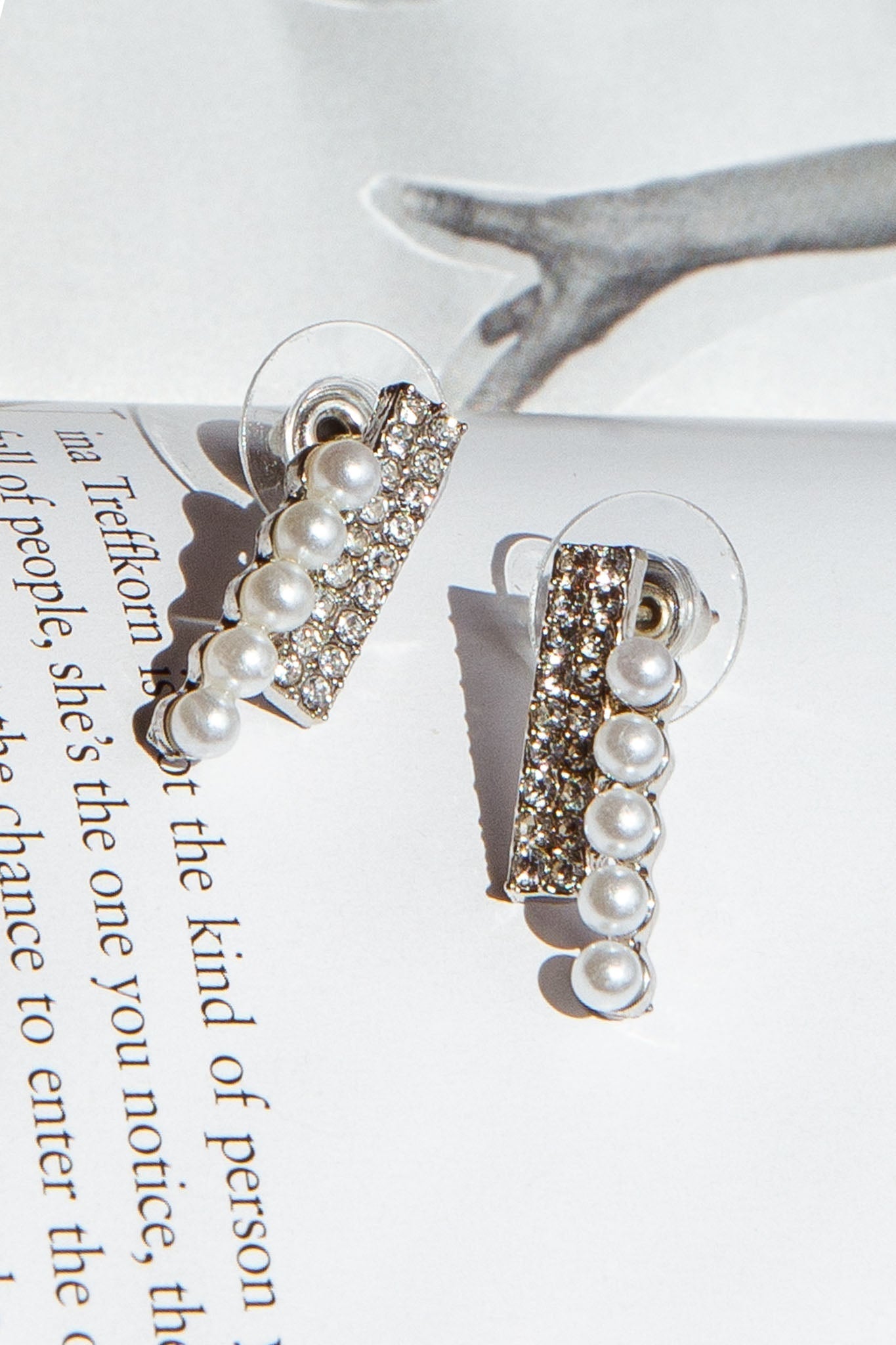 Scorpion Diamante Silver Earrings