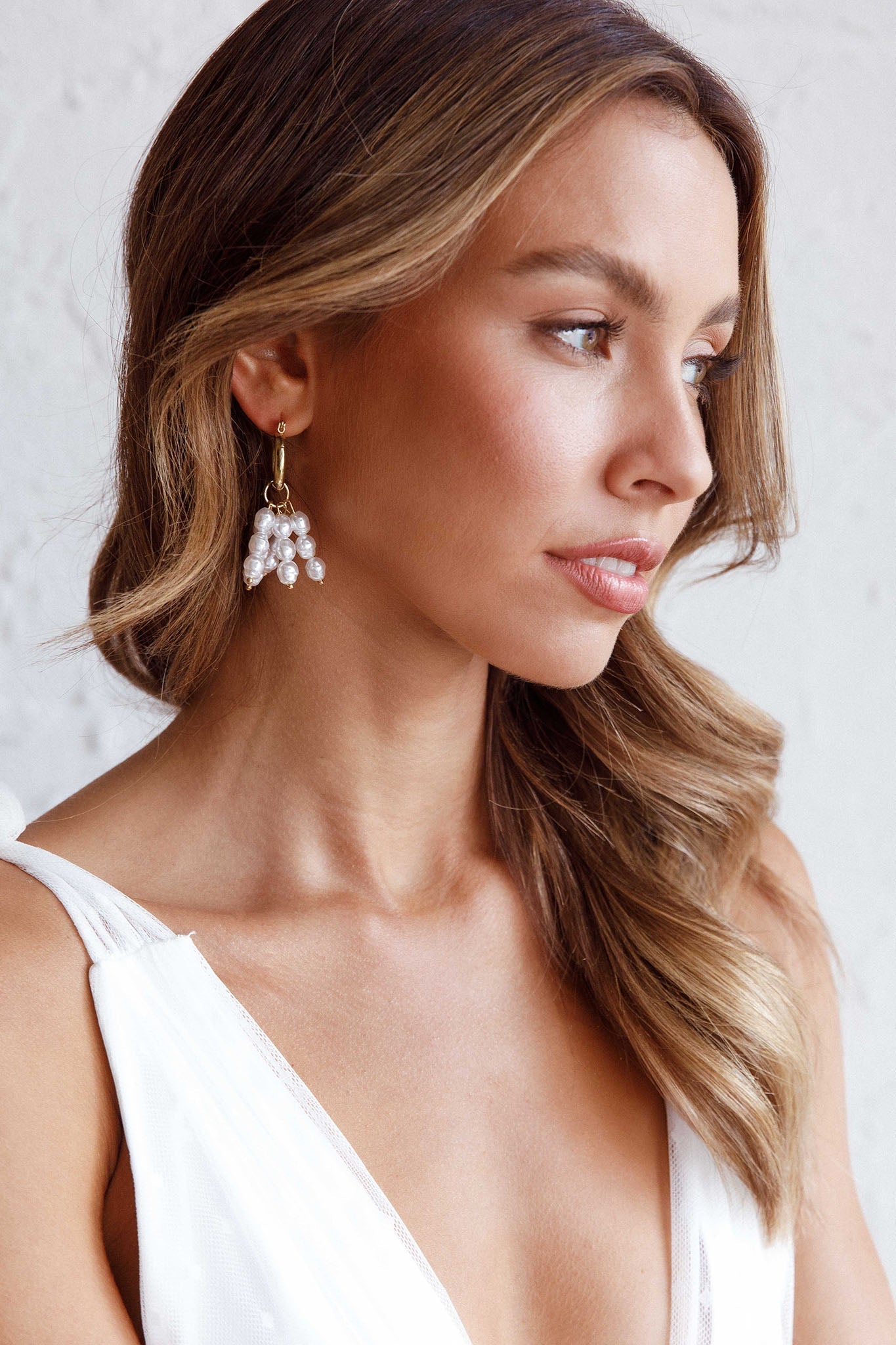 Forever Pearls Gold Earrings