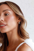 Charis Double Hoop Earrings in Gold