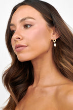 First Love Golden Pearl Earrings