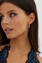 Rosa Drop Earrings in Gold
