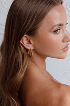 Merrill Gold Hoop Earrings