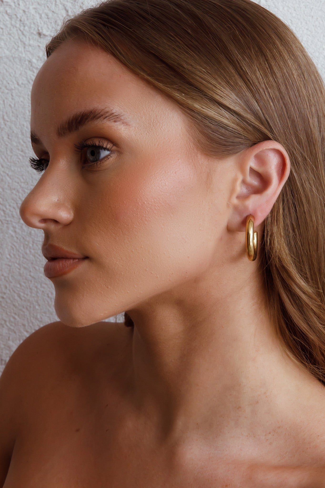 Open Hoop Earrings Zayda Gold