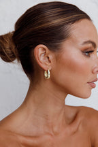 Helena Gold Hoop Earrings
