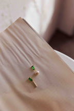 Irish Gem and Pearl Gold Earrings