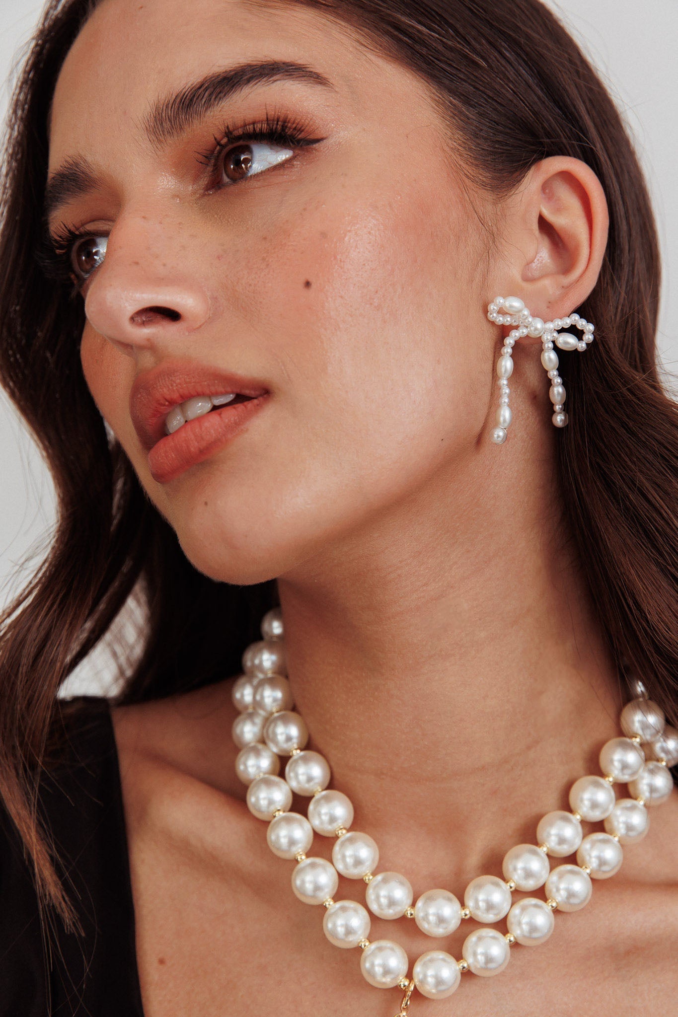 Anita Stud Earrings with Beaded Bow