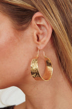 Vitality Gold Hoop Earrings