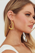 Triumph Gold Hoop Earrings