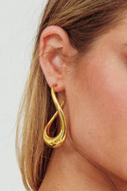 Triumph Gold Hoop Earrings