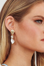 Elysian Hanging Pearl Earrings