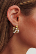 Serenity Gold Hoop Earrings