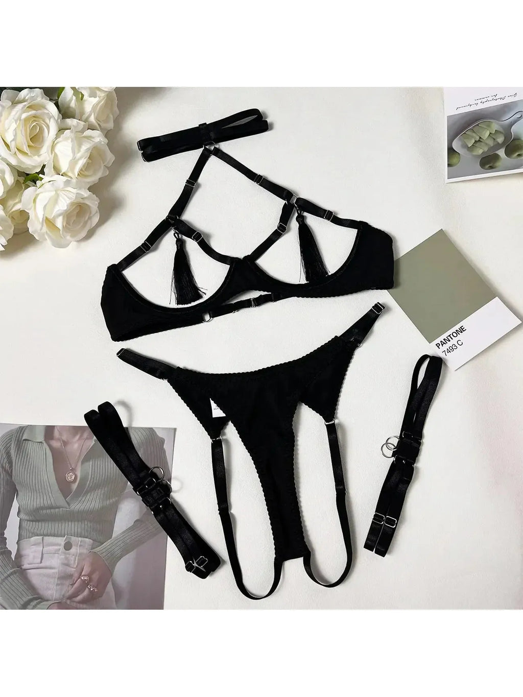 Layla | Tassle Lingerie Set - Novaesta