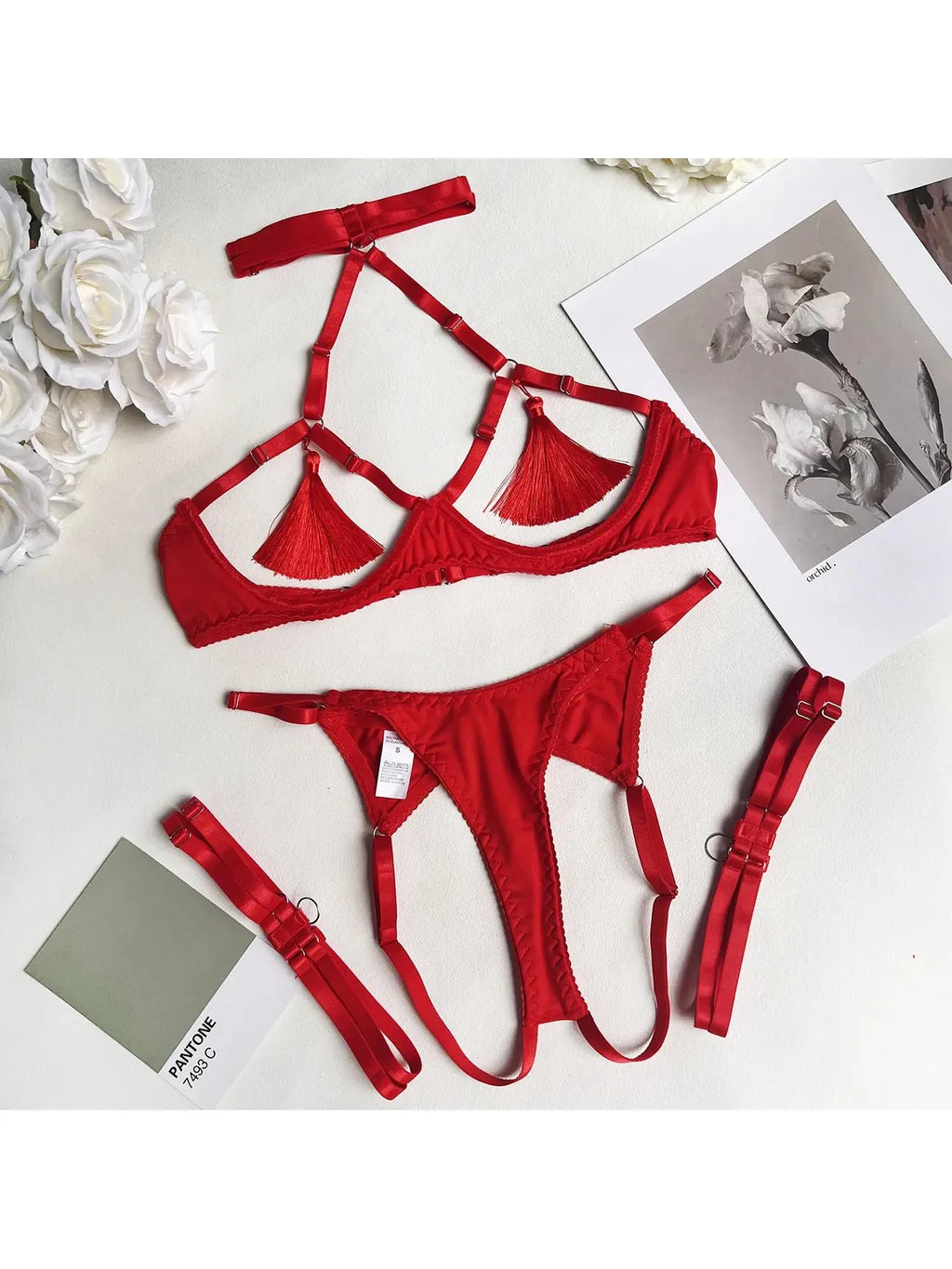 Layla | Tassle Lingerie Set - Novaesta